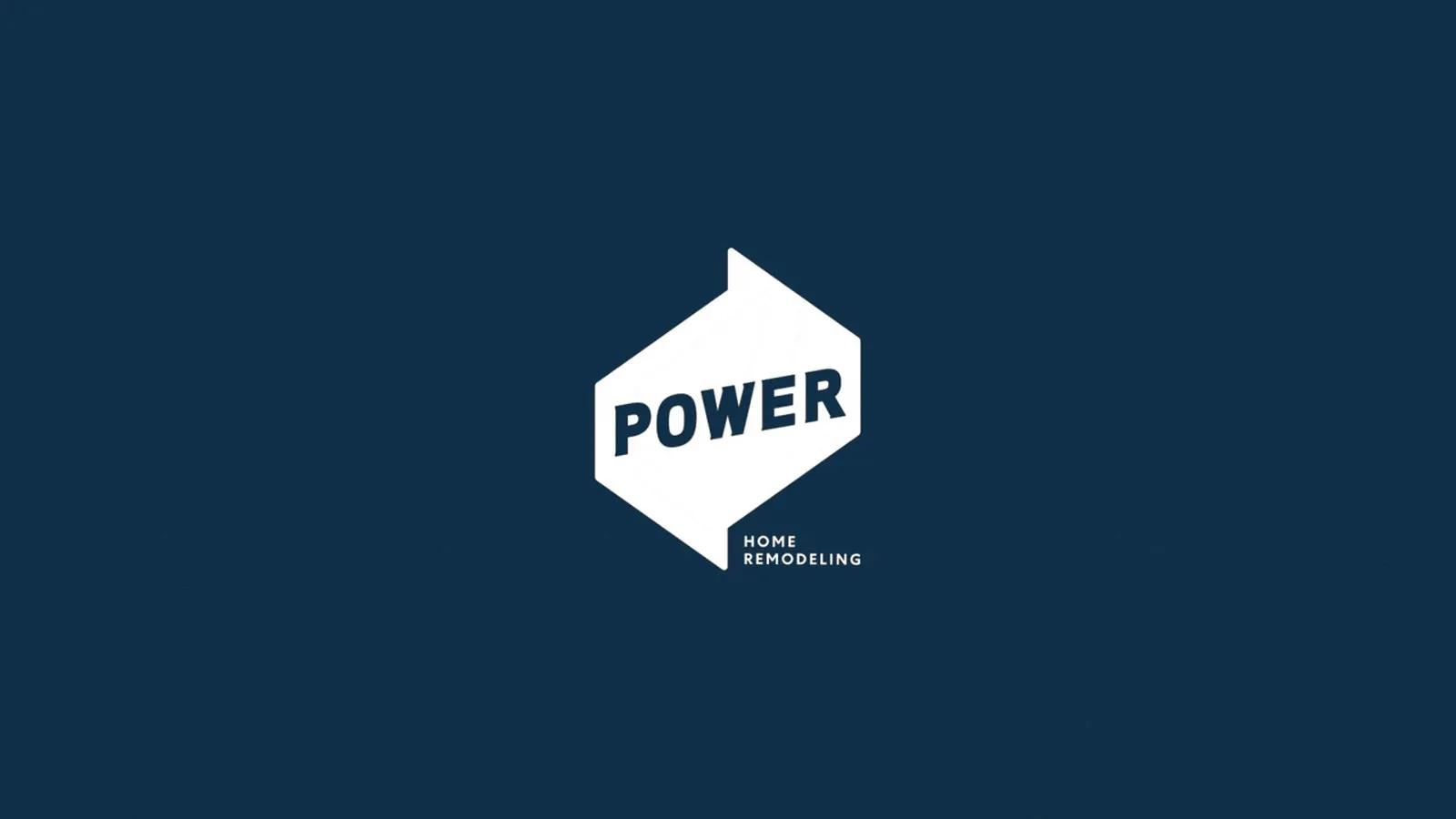 The Power lockup resolved in white on navy
