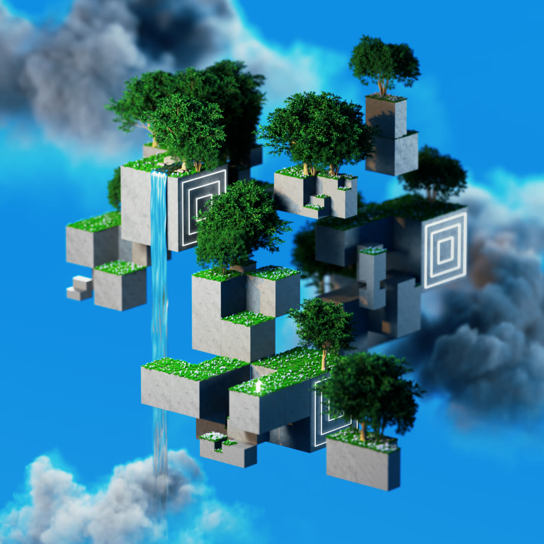 Quadtrees fantasy landscape